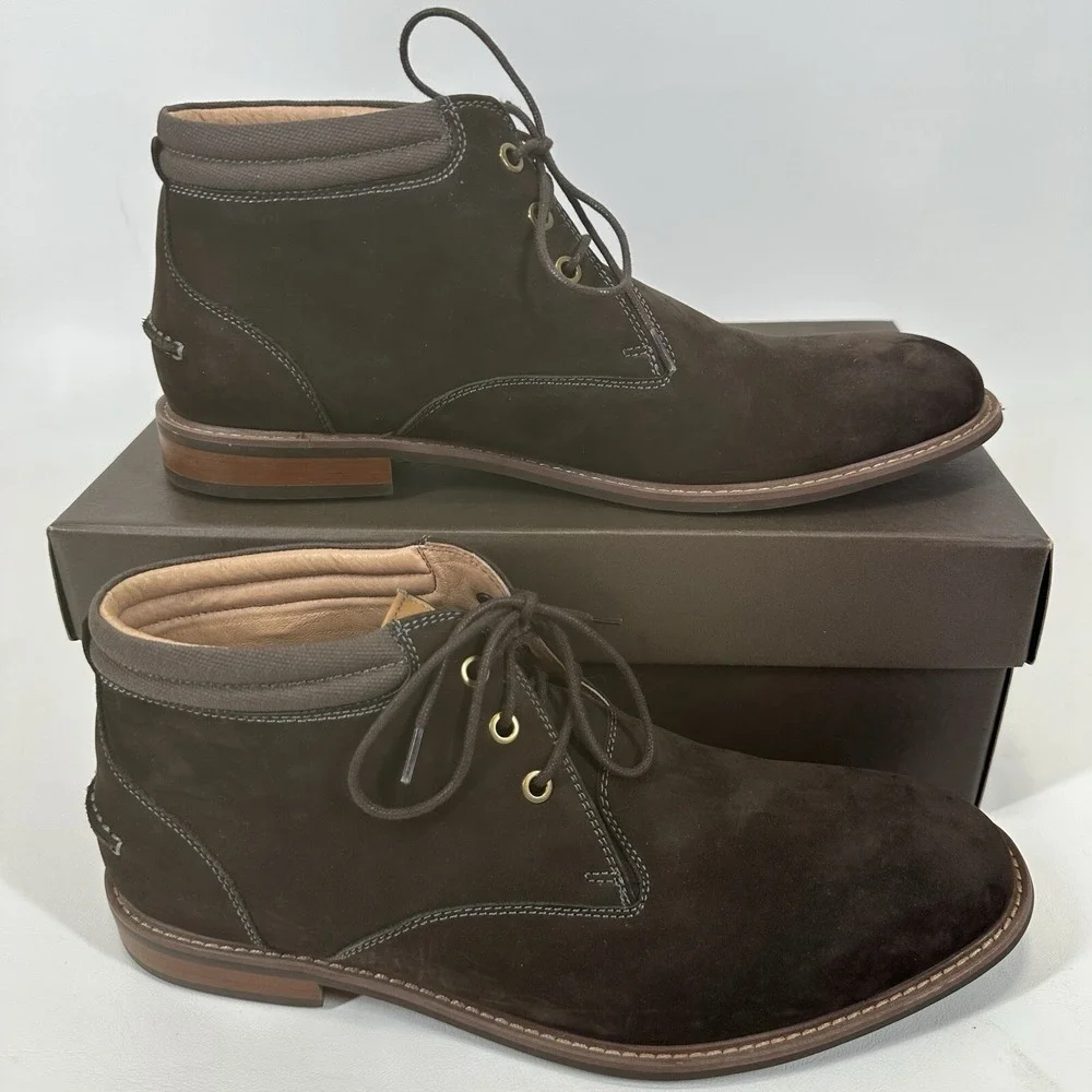 Florsheim Frisco chukka boot brown Nubuck men's size 10‎ D 15121